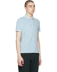 Tom Ford Blue Toweling Polo