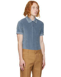 Tom Ford Blue Towelling Polo
