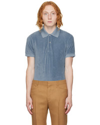 Tom Ford Blue Towelling Polo