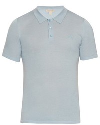Burberry Brit Short Sleeved Wool And Silk Blend Polo Shirt