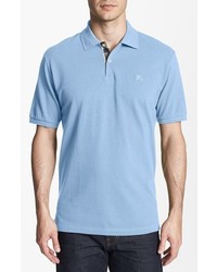 Burberry Brit Classic Fit Pique Polo Blue Small