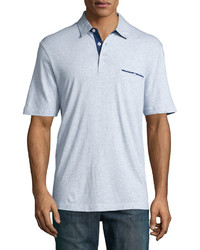 Neiman Marcus Classic Polo Shirt Light Blue