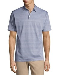 Peter Millar Collection Storm At Sea Cotton Polo Shirt Blue