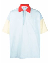 Sunnei Colour Block Cotton Polo Shirt
