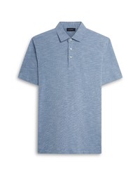 Bugatchi Comfort Cotton Polo In Slate At Nordstrom