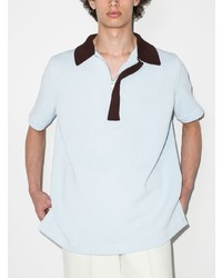 Jil Sander Contrast Collar Knitted Polo Shirt