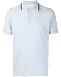 Brunello Cucinelli Contrast Collar Polo Shirt