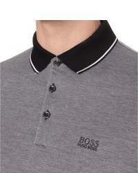 BOSS Contrast Trim Cotton Jersey Polo Shirt