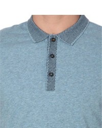 Hugo Boss Cotton And Linen Blend Jersey Polo Shirt
