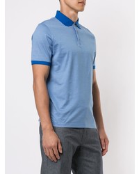 D'urban Fine Knit Striped Polo Shirt