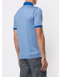 D'urban Fine Knit Striped Polo Shirt