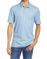 TravisMathew Handsome Town Classic Fit Short Sleeve Polo In Heather Blue Sapphire At Nordstrom