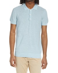 A.P.C. Jude Solid Polo Shirt In Light Blue At Nordstrom