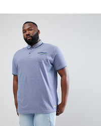 Duke King Size Polo Shirt With Pocket In Blue Marl