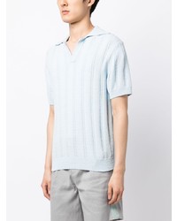 System Knitted Cotton Polo Shirt