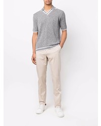 Tagliatore Knitted Short Sleeve Polo Shirt