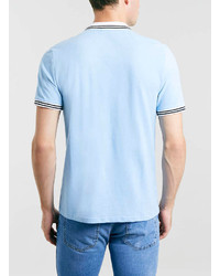 Topman Light Blue Barlow Polo Shirt