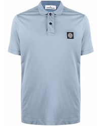 Stone Island Logo Patch Cotton Polo Shirt