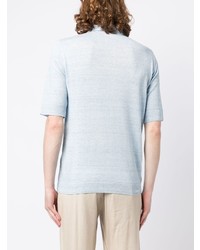 Lardini Melange Knitted Polo Shirt
