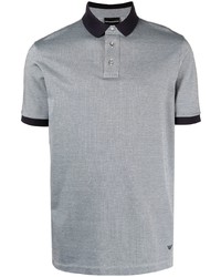 Emporio Armani Micro Pattern Polo Shirt