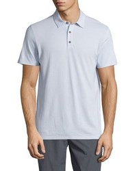 Vince Mix Stitch Short Sleeve Polo Shirt