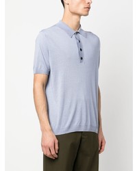 Low Brand One Tone Fine Knit Polo Shirt