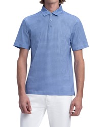 Bugatchi Ooohcotton Tech Geo Print Polo In Classic Blue At Nordstrom