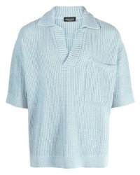 Roberto Collina Open Knit Cotton Polo Shirt