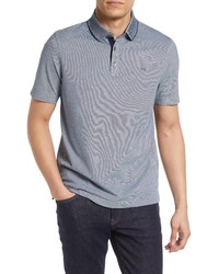 Brax Petter Solid Cotton Blend Polo Shirt In Ocean At Nordstrom