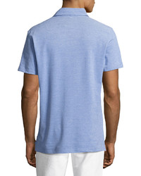 Isaia Pique Cotton Polo Shirt