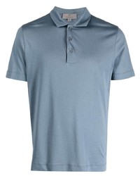 Canali Plain Cotton Polo Shirt