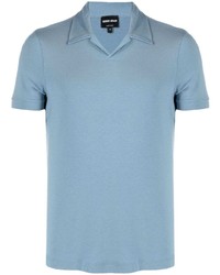 Giorgio Armani Pointed Collar Short Sleeved T Shirt