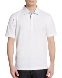 Saks Fifth Avenue BLACK Ice Cotton Polo Shirt