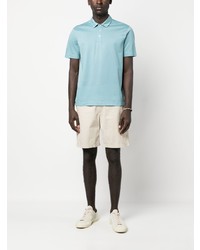 Canali Short Sleeved Cotton Polo Shirt