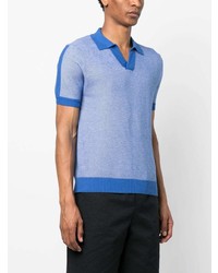 Frescobol Carioca Short Sleeved Knitted Polo Shirt