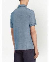 Zegna Silk Short Sleeve Polo Shirt