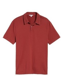 James Perse Slim Fit Sueded Jersey Polo