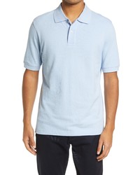 Scott Barber Solid Pima Cotton Polo Shirt In Sky Blue At Nordstrom