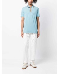 PS Paul Smith Stripe Detail Cotton Polo Shirt