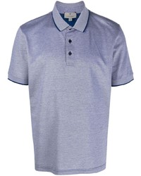 Canali Stripe Detail Polo Shirt