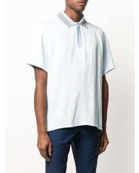 Lanvin Striped Collar Polo Shirt