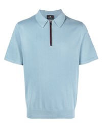PS Paul Smith Zip Fastening Cotton Polo Shirt