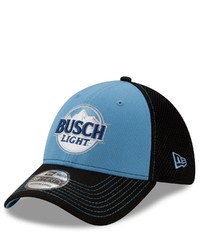 New Era Blacklight Blue Kevin Harvick Busch Light Neo 39thirty Flex Hat