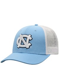 Top of the World Carolina Bluewhite North Carolina Tar Heels Trucker Snapback Hat In Light Blue At Nordstrom