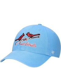'47 Light Blue St Louis Cardinals Logo Cooperstown Collection Clean Up Adjustable Hat At Nordstrom