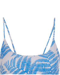 Mikoh Hermosa Printed Bikini Top Azure