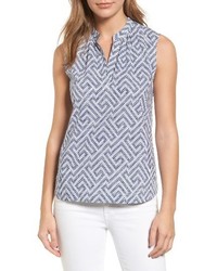 Tommy Bahama Print Cotton Popover Top