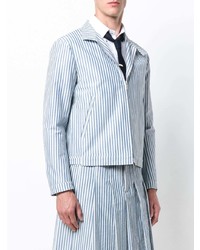 Thom Browne Bar Stripe Wool Baracuta Jacket