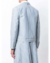 Thom Browne Bar Stripe Wool Baracuta Jacket
