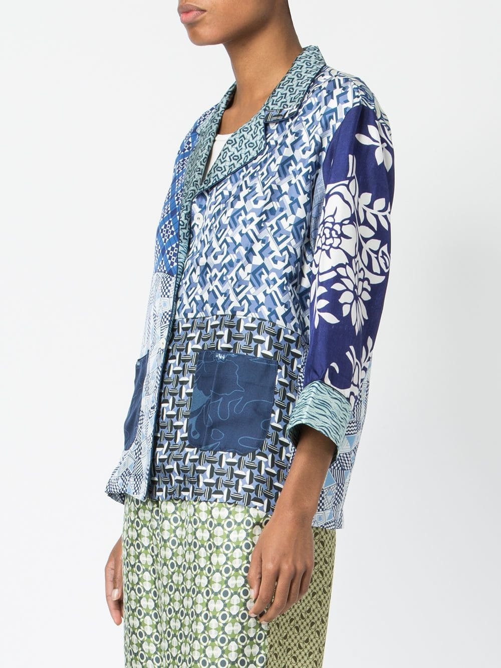Pierre-louis Mascia Multi-print Silk Shirt In Multicolor